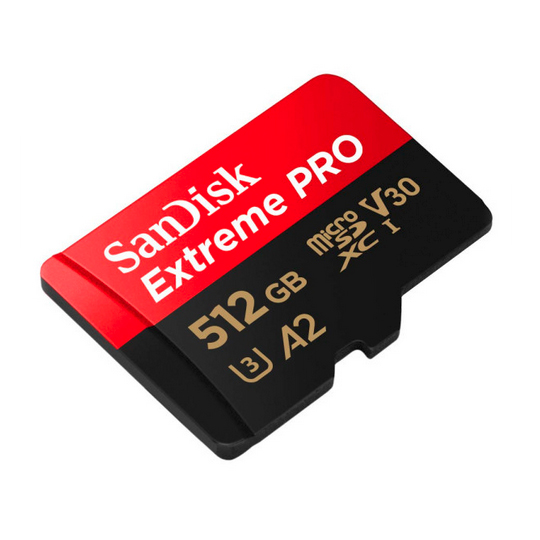 SanDisk SDXC 512GB Micro Extreme Pro 200MB/s A2 C10 V30 UHS-I US+Ad - 1